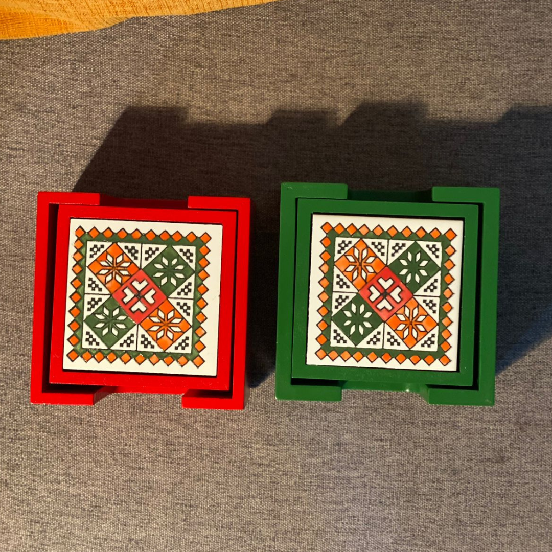 Coasters 6 pieces box(Green)